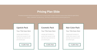 Pricing Plan Slide
 