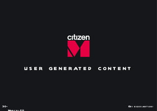 user generated content 30-March-2011 @diegosartori 