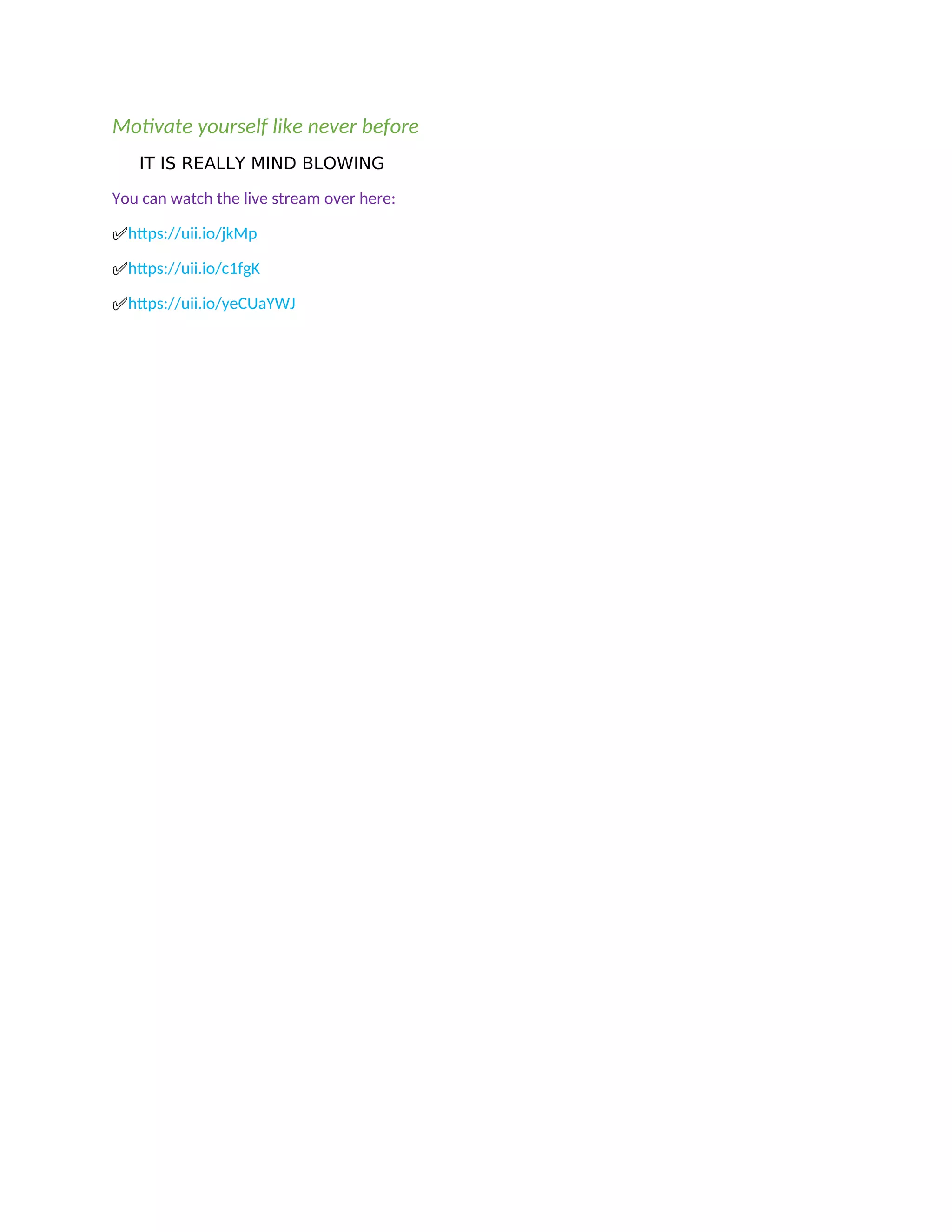 Motivational speech | PDF