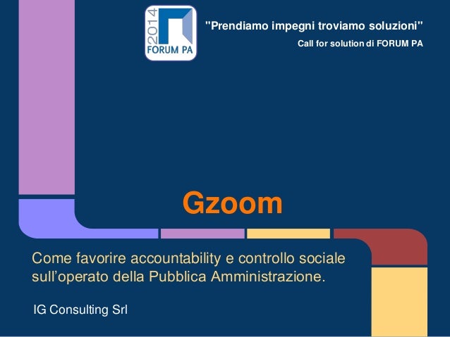 Gzoom, Gestione della Governance di un Ente pubblico