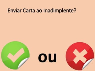 Enviar Carta ao Inadimplente?
ou
 