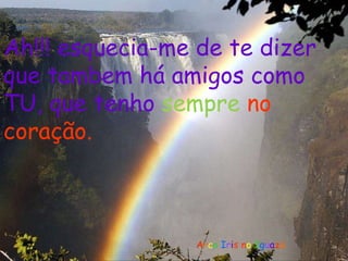 A r c o  I r i s n o  I g u a z ú Ah!!! esquecia-me de te dizer que tambem há amigos como TU, que tenho   sempre   no coração. 