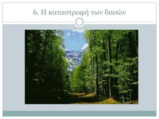6. Η θαηαζηξνθή ησλ δαζώλ
 