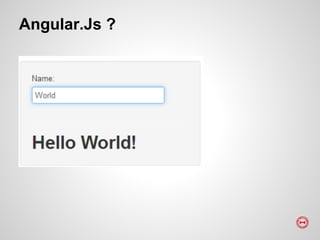 Angular.Js ?
 