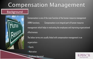 The Role of Compensation Manag