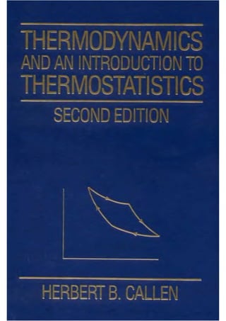 H.b.callen thermodynamics