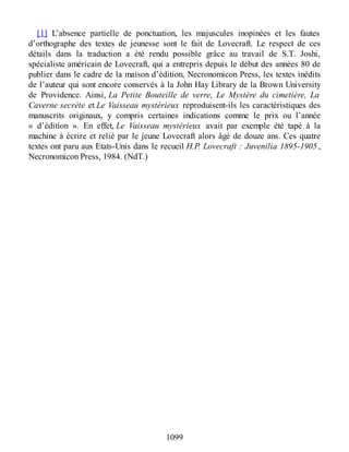 Lovecraft - œuvres