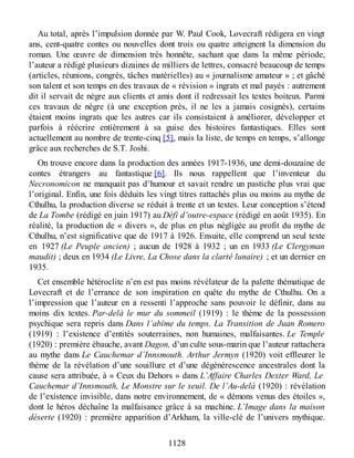 Lovecraft - œuvres