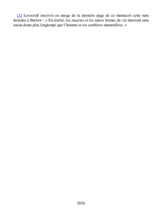 Lovecraft - œuvres