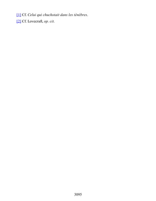 Lovecraft - œuvres