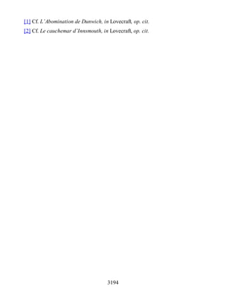 Lovecraft - œuvres