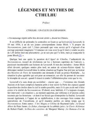 Lovecraft - œuvres