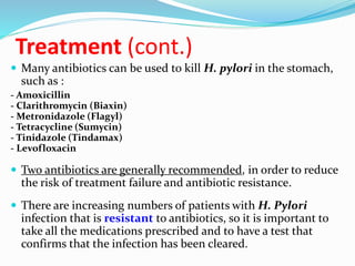 Helicobacter pylori and Peptic Ulcer disease | PPTX