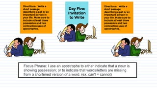 H.s. apostrophes   possession and contraction (1)