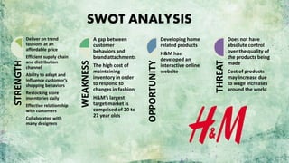 h and m swot analysis