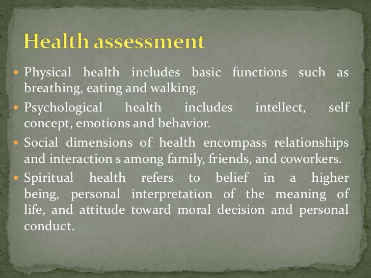 spiritual health assessment
