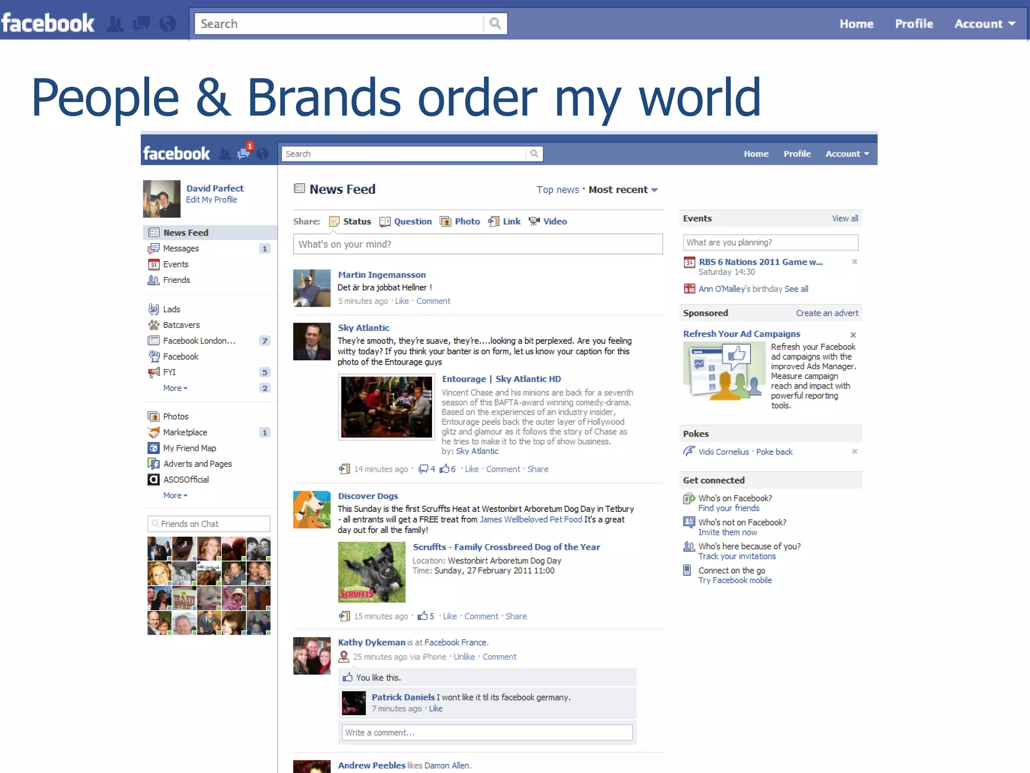 People & Brands order my world
 