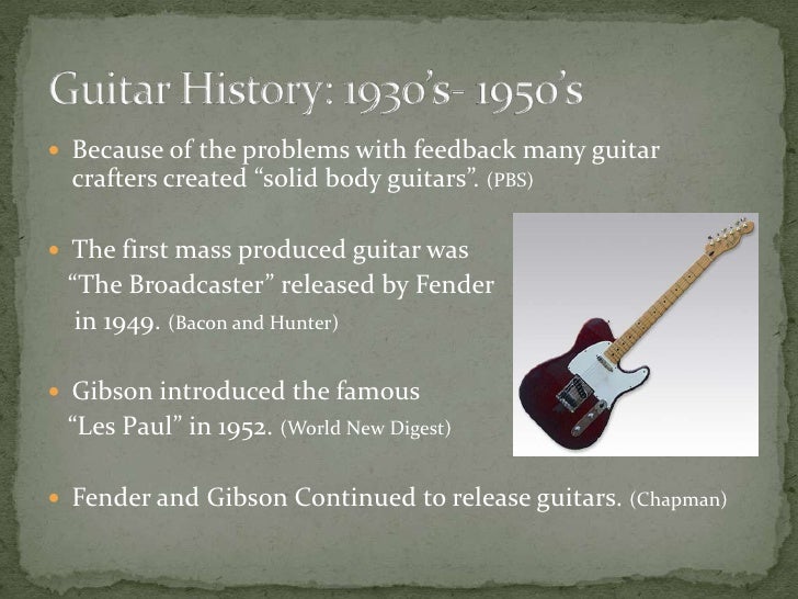 The History and Styles of The Guitar