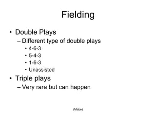 Fielding Double Plays (Mabe) 