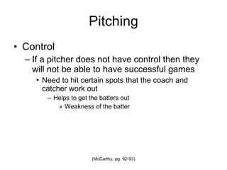 Pitching Control 