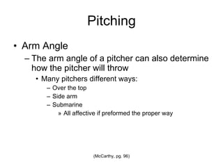 Pitching Arm Angle 