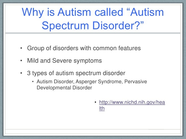 autism spectrum disorder thesis statement