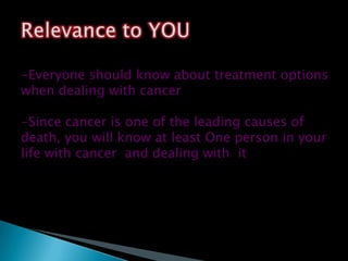 Background on leukemia