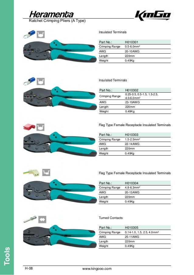 23-13AWG 0.25-2.5mm² European Type Insulated Terminals Ratchet Crimping Plier