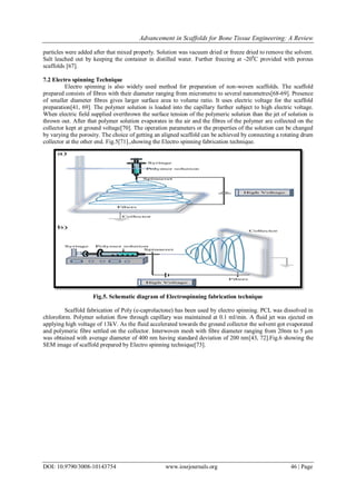 Advancement in Scaffolds for Bone Tissue Engineering: A Review | PDF