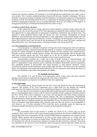 Advancement in Scaffolds for Bone Tissue Engineering: A Review | PDF