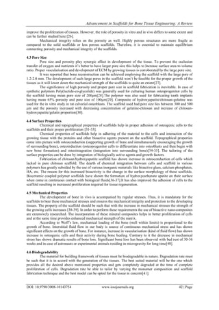 Advancement in Scaffolds for Bone Tissue Engineering: A Review | PDF
