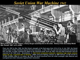 Soviet Union Machine The History of the Second World War - WW II | PPSX