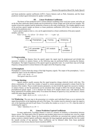 Emotion Recognition Based On Audio Speech | PDF