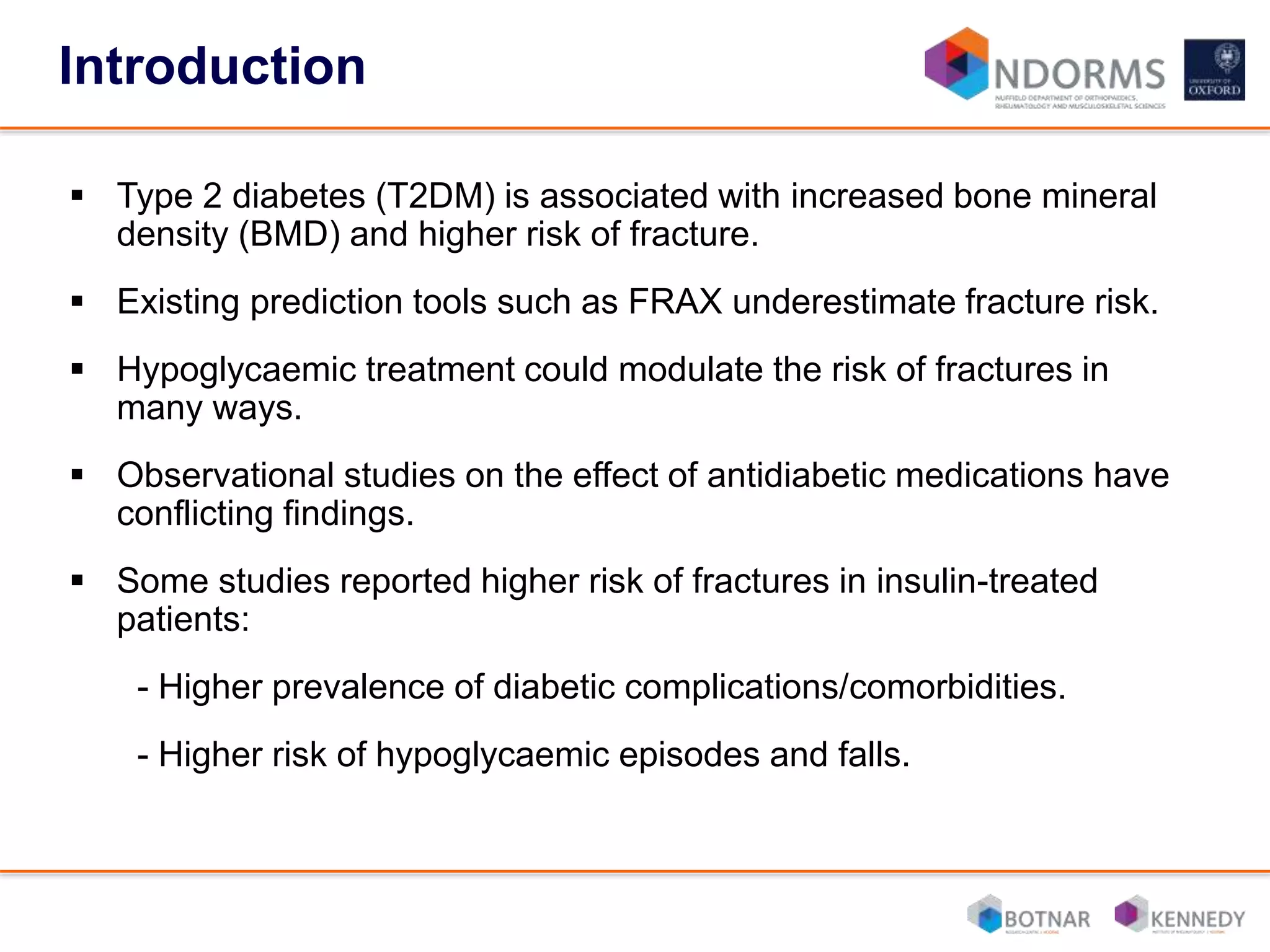 Osteoporosis 2016 | Antidiabetic medication use and the risk of ... - Type 2 Diabetes And Comorbid Osteoporosis