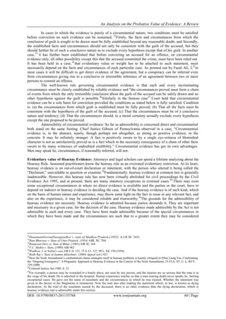 Probitive An Analysis on the Probative Value of Evidence: A Review | PDF
