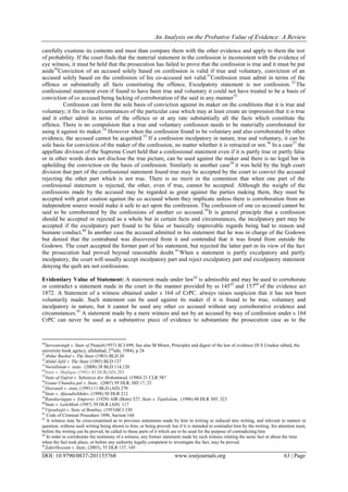 Probitive An Analysis on the Probative Value of Evidence: A Review | PDF
