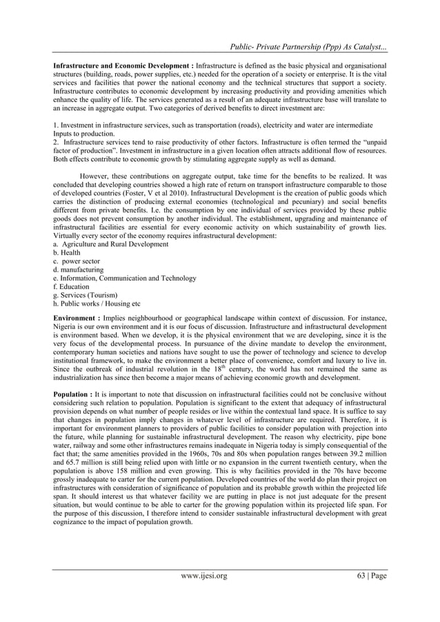 Public- Private Partnership (Ppp) As Catalyst for Sustainable ...