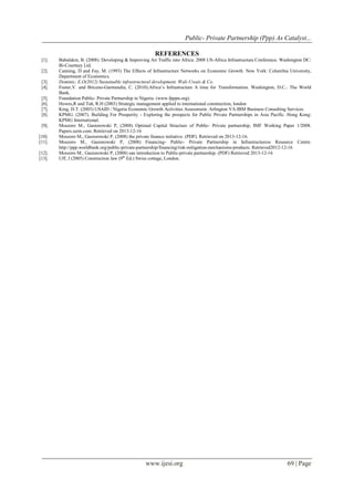 Public- Private Partnership (Ppp) As Catalyst for Sustainable ...