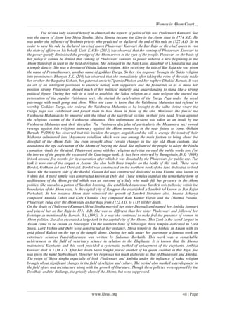 Women in Ahom Court Politics | PDF