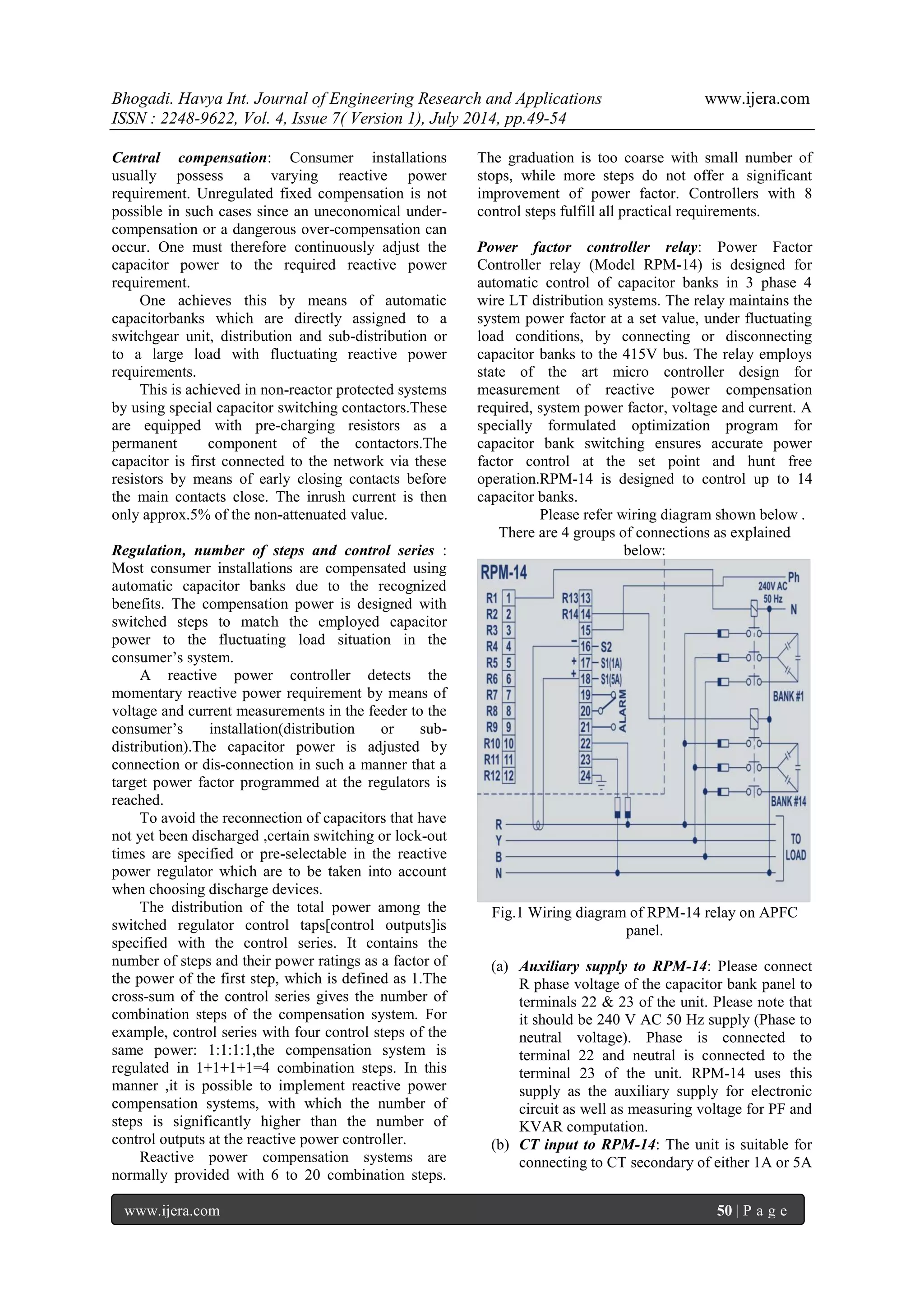 Impact of APFC Panel at LT Side of Transformer | PDF