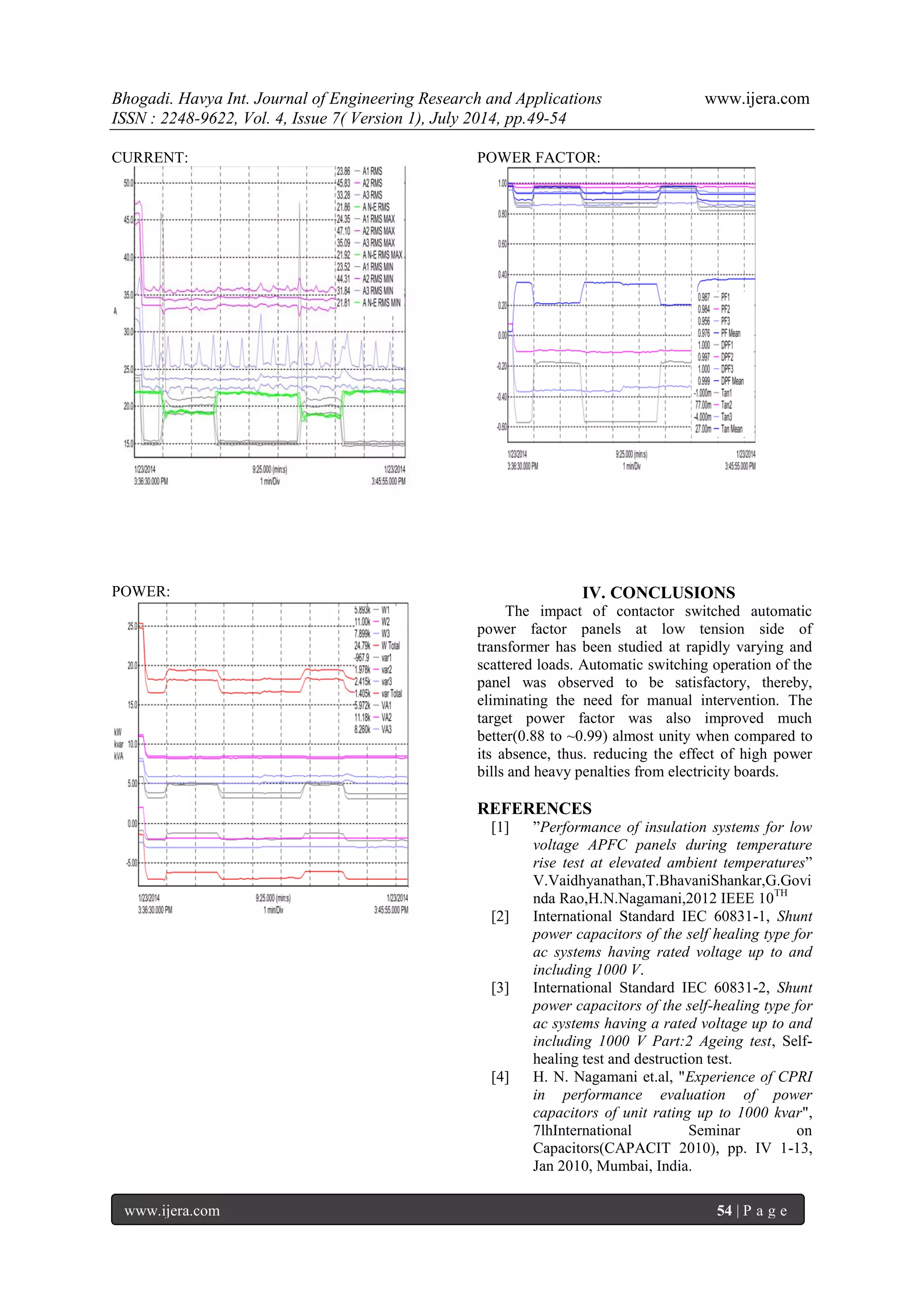 Impact of APFC Panel at LT Side of Transformer | PDF