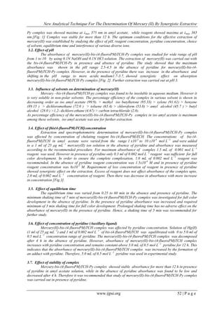 New Analytical Technique For The Determination Of Mercury (II) By ...