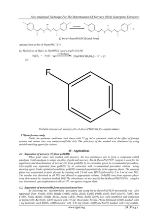 New Analytical Technique For The Determination Of Mercury (II) By ...