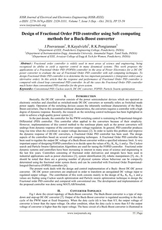 Design of Fractional Order PID controller using Soft computing methods ...
