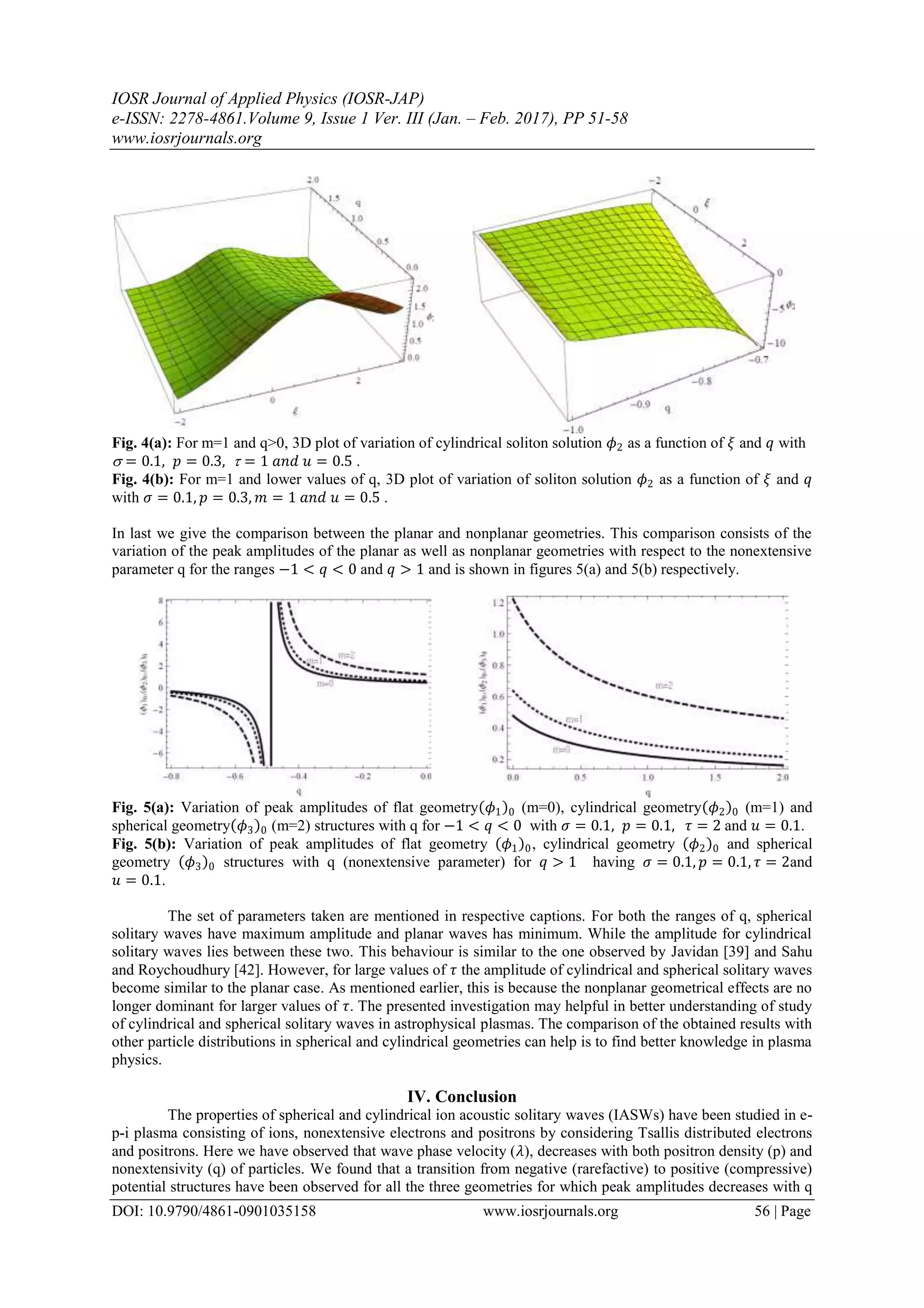 Spherical and Cylindrical Ion Acoustic Solitary Waves in Electron ...