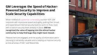 How General Motors works with white hat hackers to enhance their security Slide 6