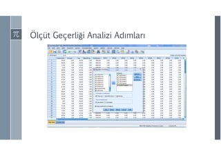 Ölçüt Geçerliği Analizi ıı
 