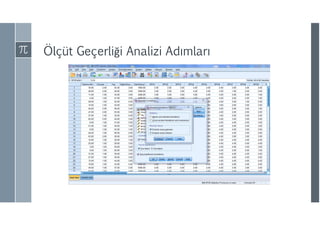 Ölçüt Geçerliği Analizi ıı
 