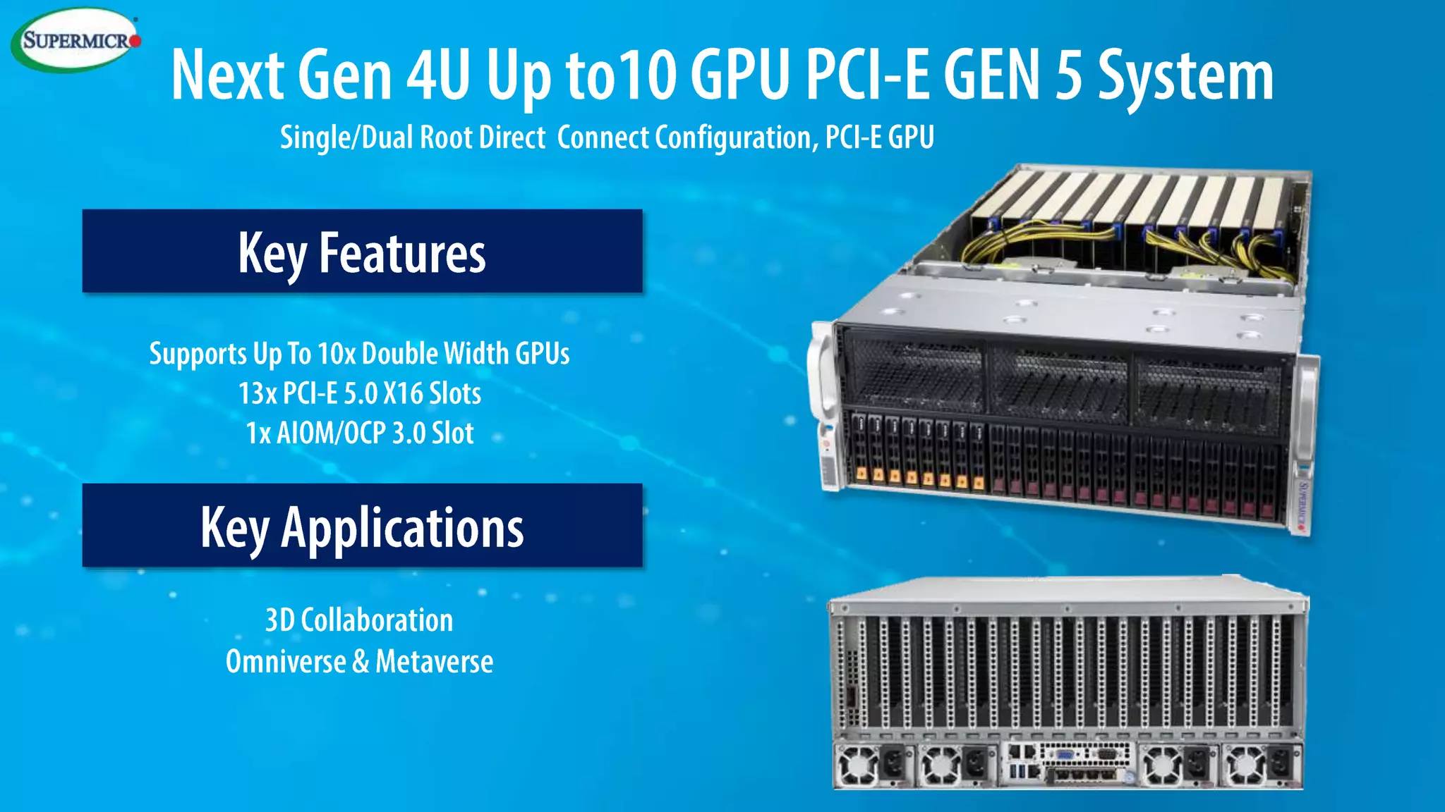 New Accelerated Compute Infrastructure Solutions from Supermicro