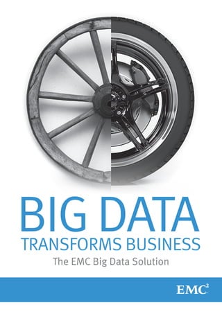 BIG DATA
TRANSFORMS BUSINESS
   The EMC Big Data Solution
 